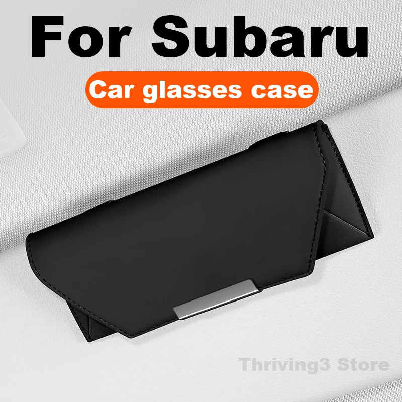 

Car Glasses Case For Subaru Forester Outback Crosstrek Levorg Solterra Legacy WRX BRZ Impreza Universal Auto Sun Glasses Holder