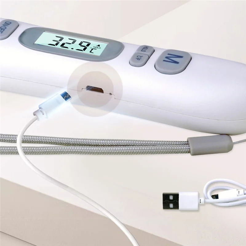 ABLL-Rechargeable Food Thermometer Meat Thermometer Suitable Formeasuring Barbecue Water Temperature Kitchen Baking Withprobe