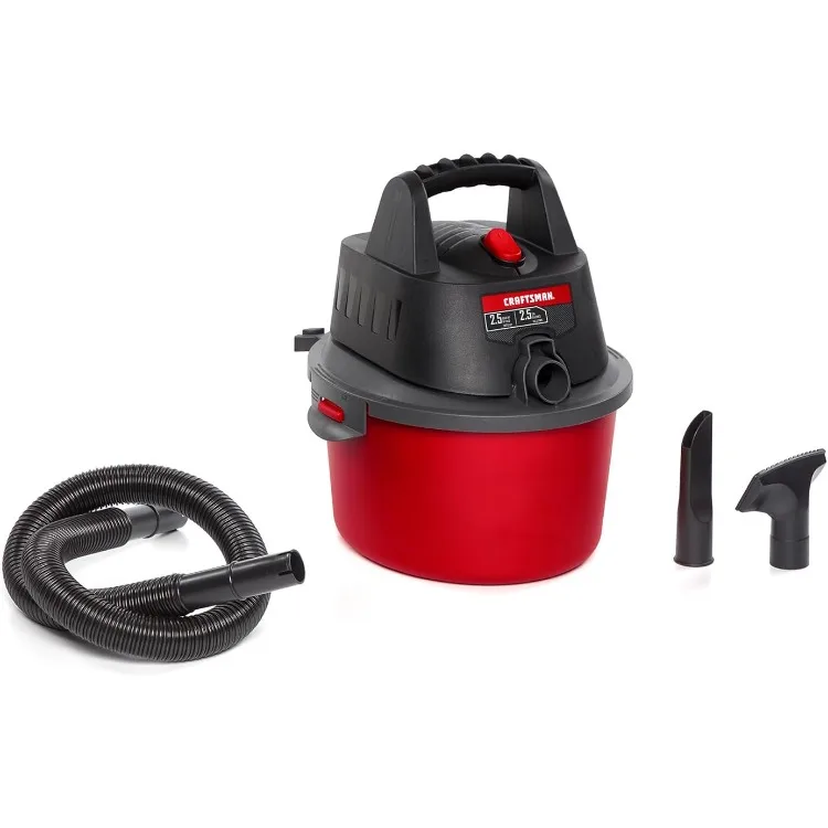 

CMXEVBE17250 2.5 Gallon 1.75 Peak HP Wet/Dry Vac, Portable Shop Vacuum with Attachments