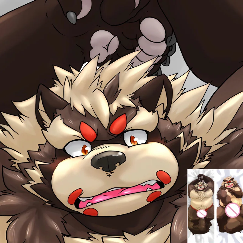 

Двусторонняя наволочка-дакимакура DIY с пушистым мехом, аниме-персонажем Оркус Гоэмон (тацу), для обнимания, для подушки-корпуса, дропшиппинг