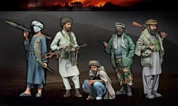 1/35 Scale Resin Figure Assembled Model Kits Modern Military Hobby Miniature Afghan Militia 5 Figures Unassambled & Unpainted
