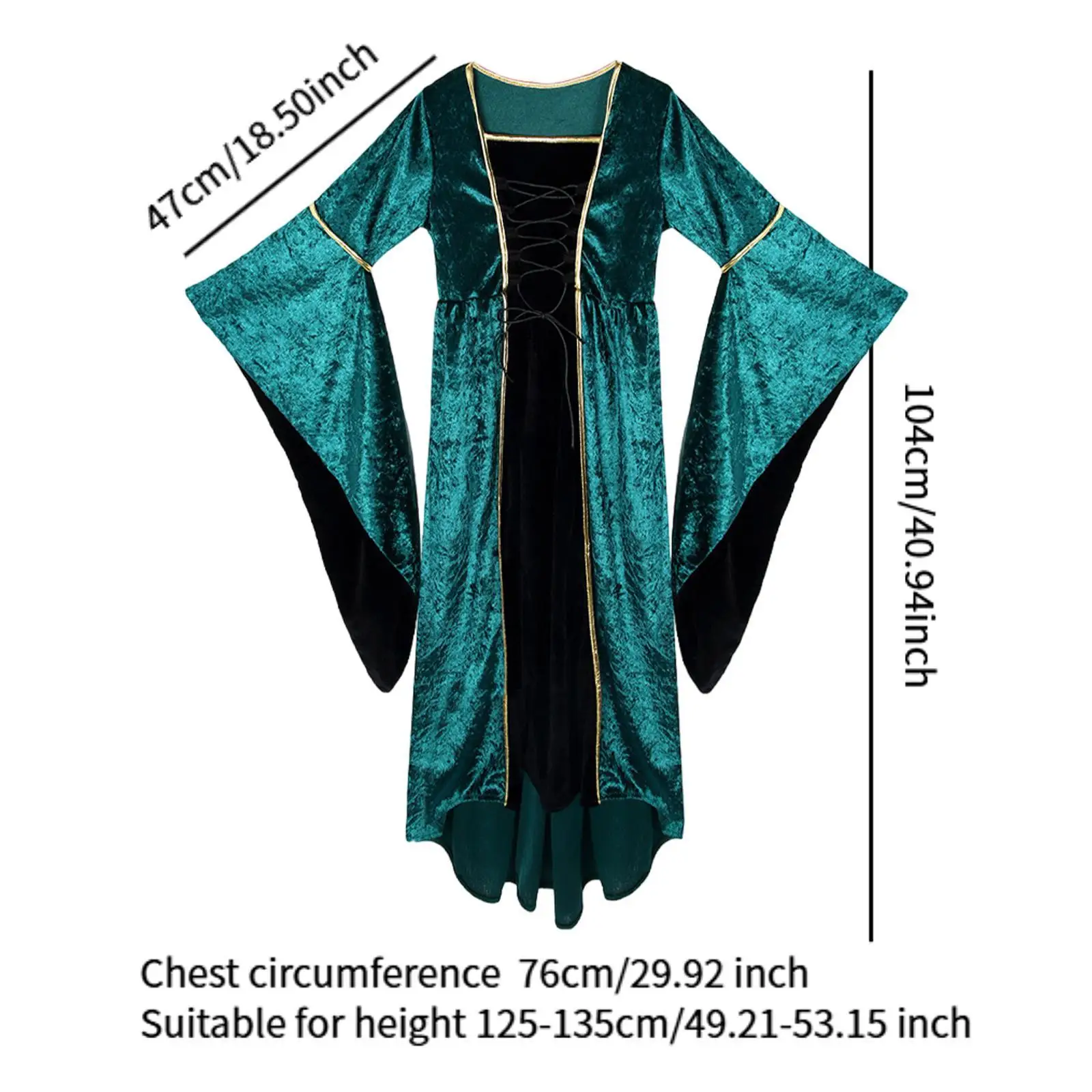 Costume da ragazza retrò per bambini, abito di Halloween per la festa cosplay