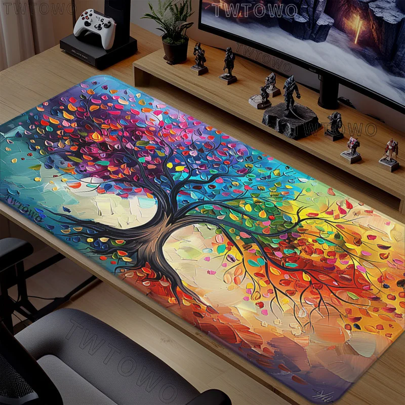 Tree of Life Mouse Pad Gaming printon demand Large HD New Mousepad XXL Desk Mats Playmat Office Natural Rubber Soft PC Mice Pad
