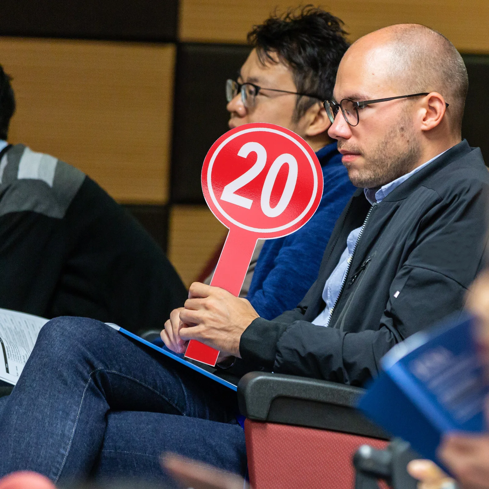 4Pcs Handheld Scoring Board for Games Judges Score Paddles Reusable Writing Board for Auctions and Competitions Dry Erase