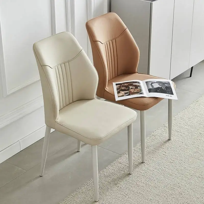 

Economic Comfortable Trendy Unique Relaxing Cream Style Dining Chairs Originality Restaurant Century Accent Home Furniture