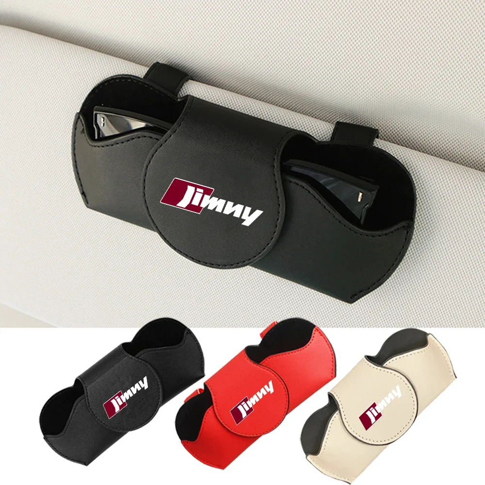 

Car Glasses Case Sun Visor Multi-Function Glasses Holder Sunglasses Clip Card Ticket for Suzuki JIMNY Car Styling Assessoires