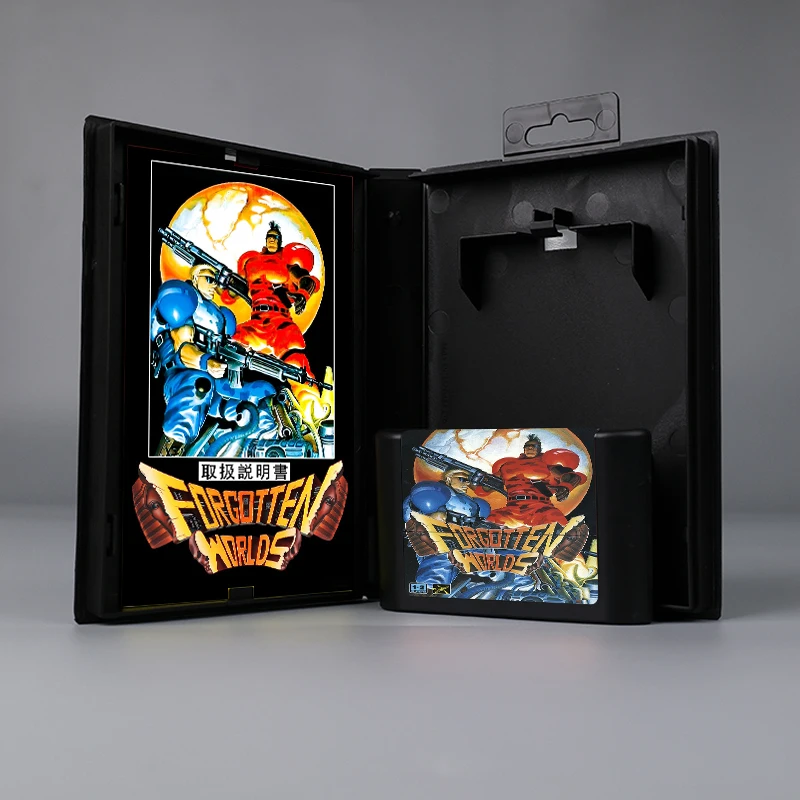 

Forgotten Worlds JAP cover 16bit MD game card with box with manual for Sega Genesis Megadrive console