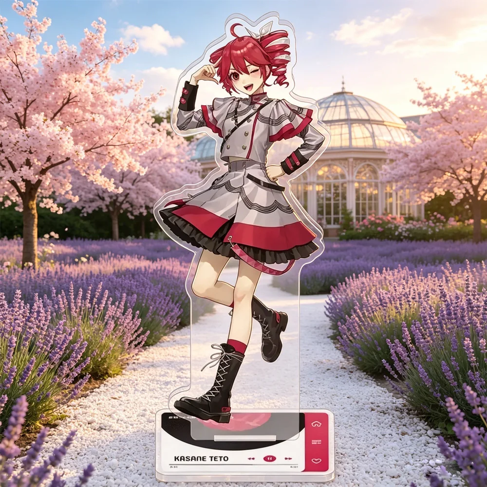 New Kasane Teto Acrylic Stand Figure Project Diva Anime Peripheral Cute Delicate Arrangement Room Desktop Ornament