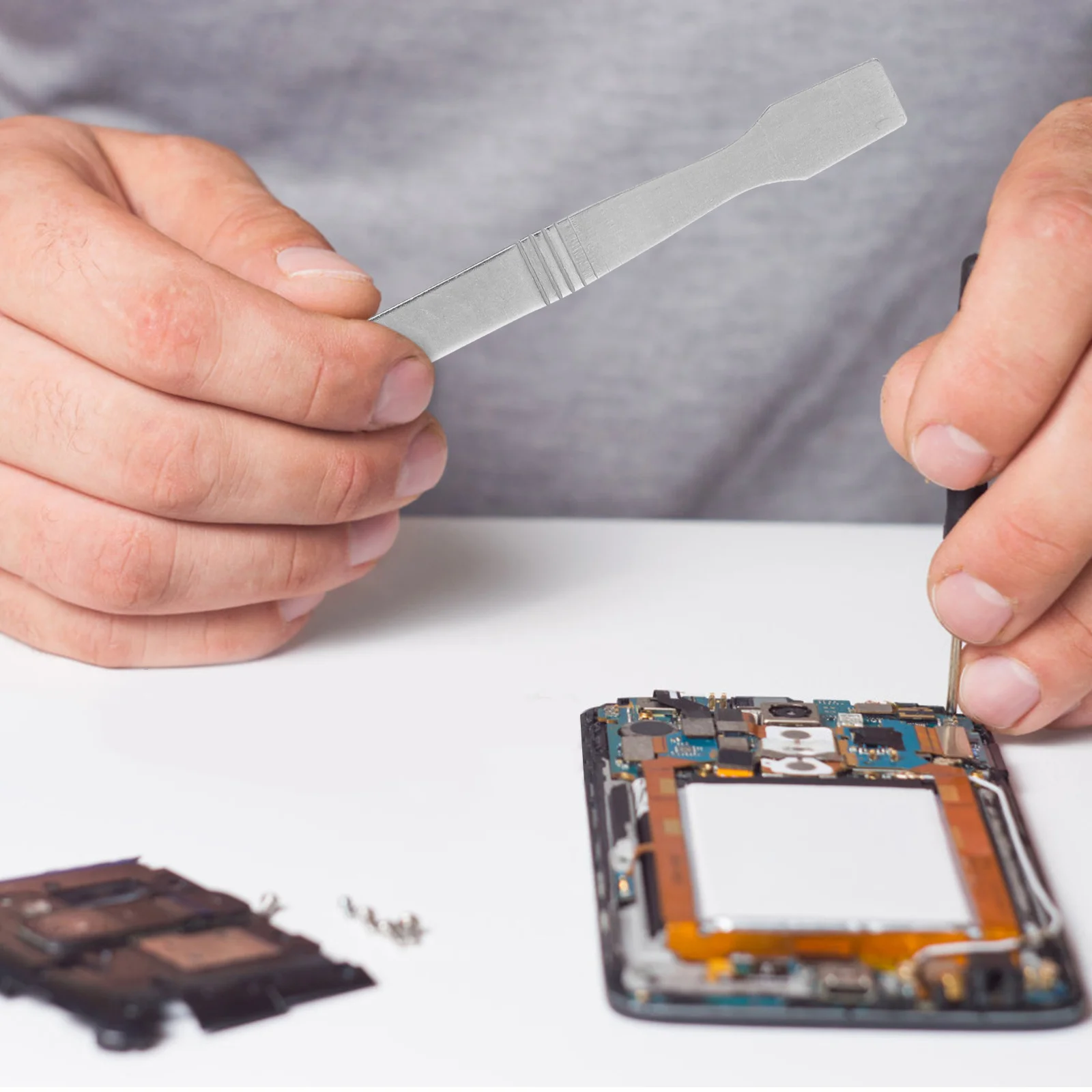 

10pcs Scraper Chisel Tools Stainless Steel Thin Edge For Phone Laptop Repair Spudger Pry Bar Set Mobile Opening Tool