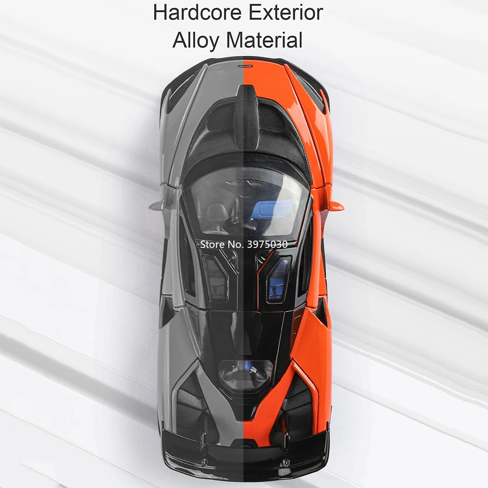 1:24 Senna Legering Diecast Model Speelgoedauto's Spray Versie Wielbesturing Miniatuur Auto met Pull Back Voertuig Kind Collectie Geschenken