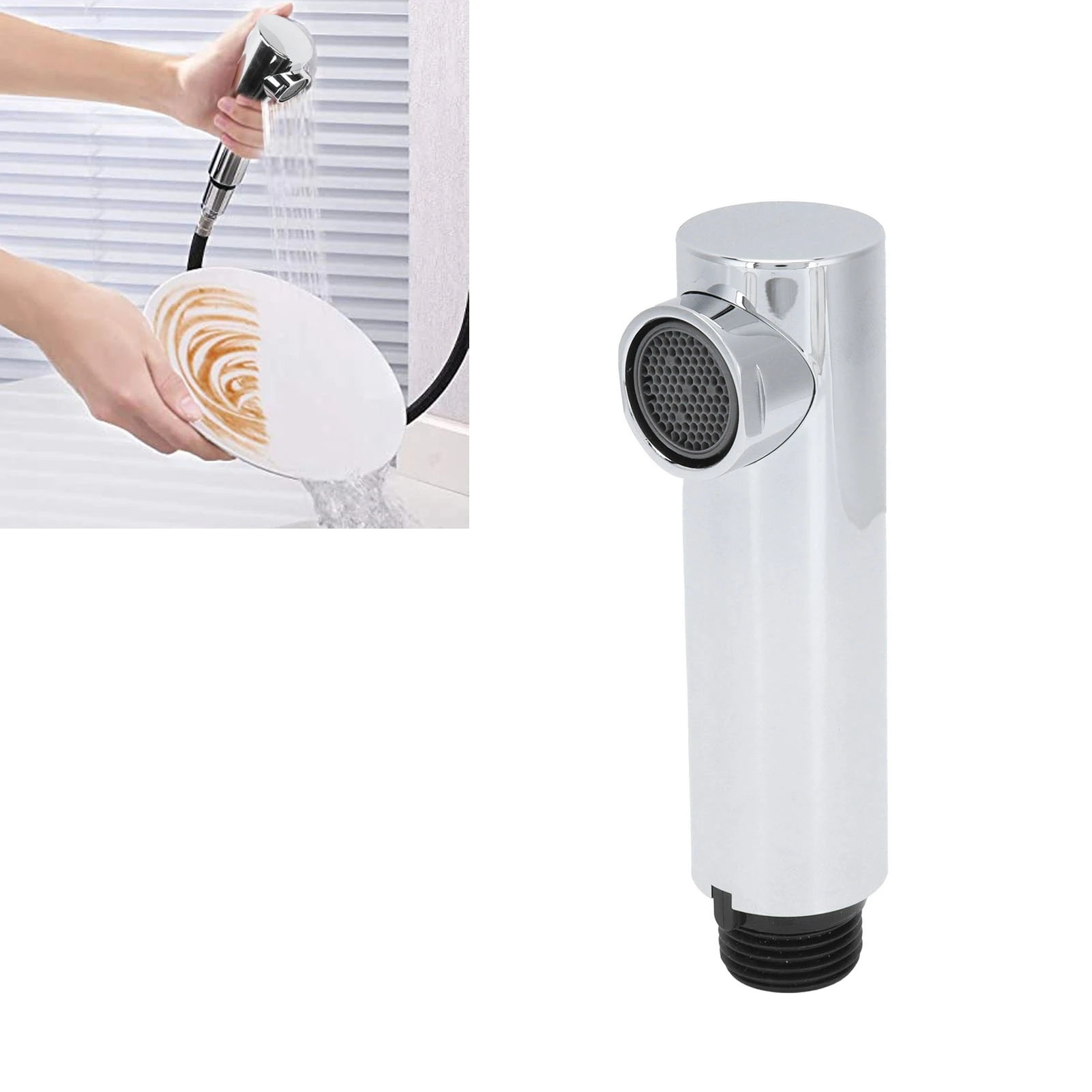 

G1/2 Kitchen Tap Pull Out Faucet Spray Shower Head Replacement Bathroom Faucet Fittings