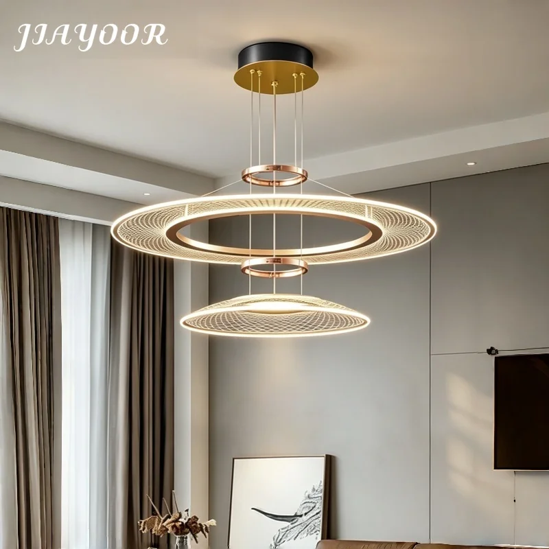 Italian Minimalist Light Luxury Living Room Pendant Light Modern Simple Grand Dining Main Lamp High End Home Lighting Changeable