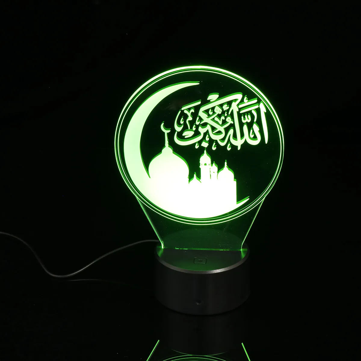 3d-ナイトライトイスラム教徒のイードテーマ装飾ランプ低電力アクリルライトガイドプレートラウンジカフェバーレストラン用