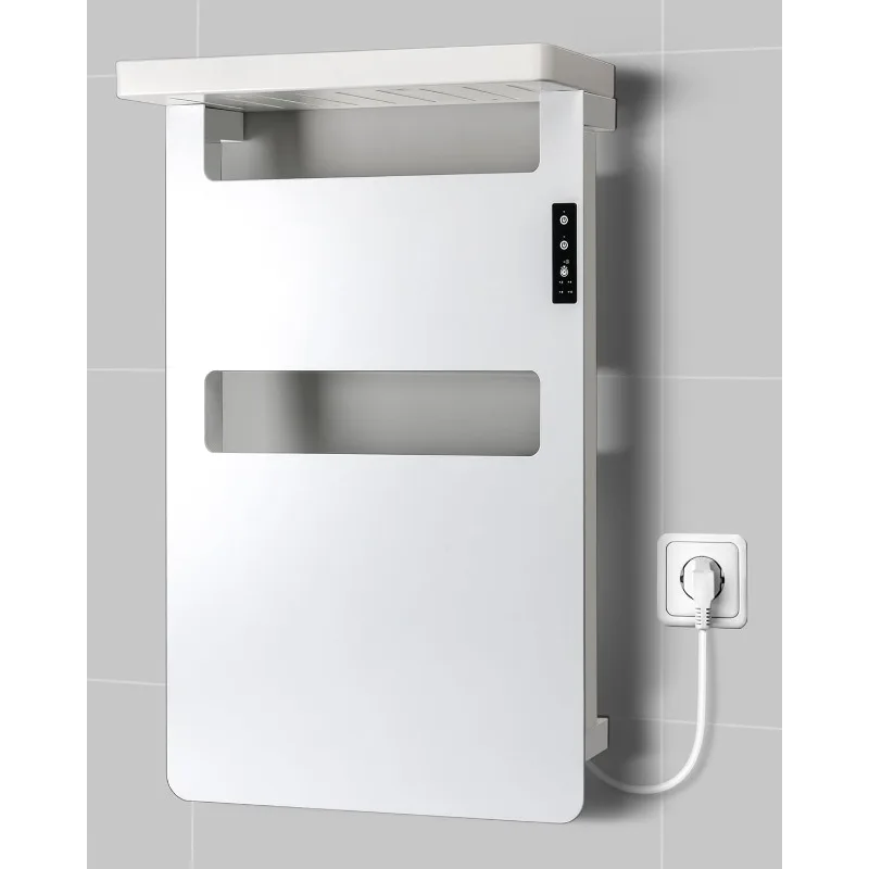 

Electric Heated Towel Warmer | Wall Mounted Towel Rack For Bathroom | Durable & Safe Towel Heater With Storage | Fashionable, Co