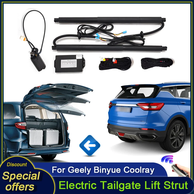 For Geely Binyue/Coolray/Binyue Pro/Coolray Pro 2018~2024 Car Electric Tailgate Strut Vehicle Power Rear Door Lift Kit for Trunk