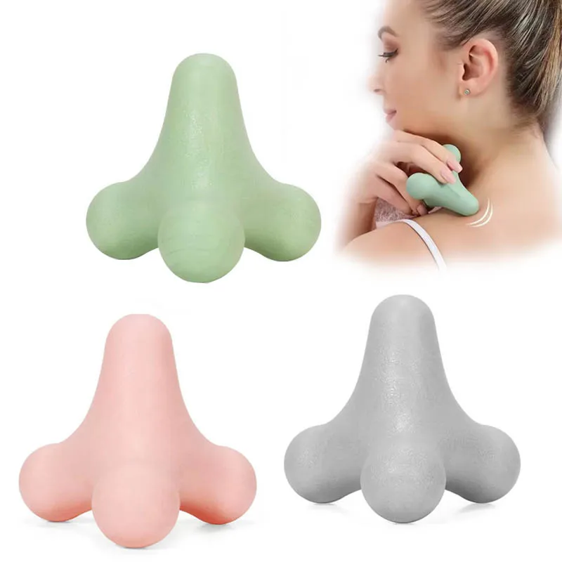 4-Ecken-Faszien-Massageball, Muskelentspannungswerkzeug für Nacken, Schulter, Rücken, Taille, Fuß, Yoga, Fitness, Entspannung, Meridian-Fitnessball