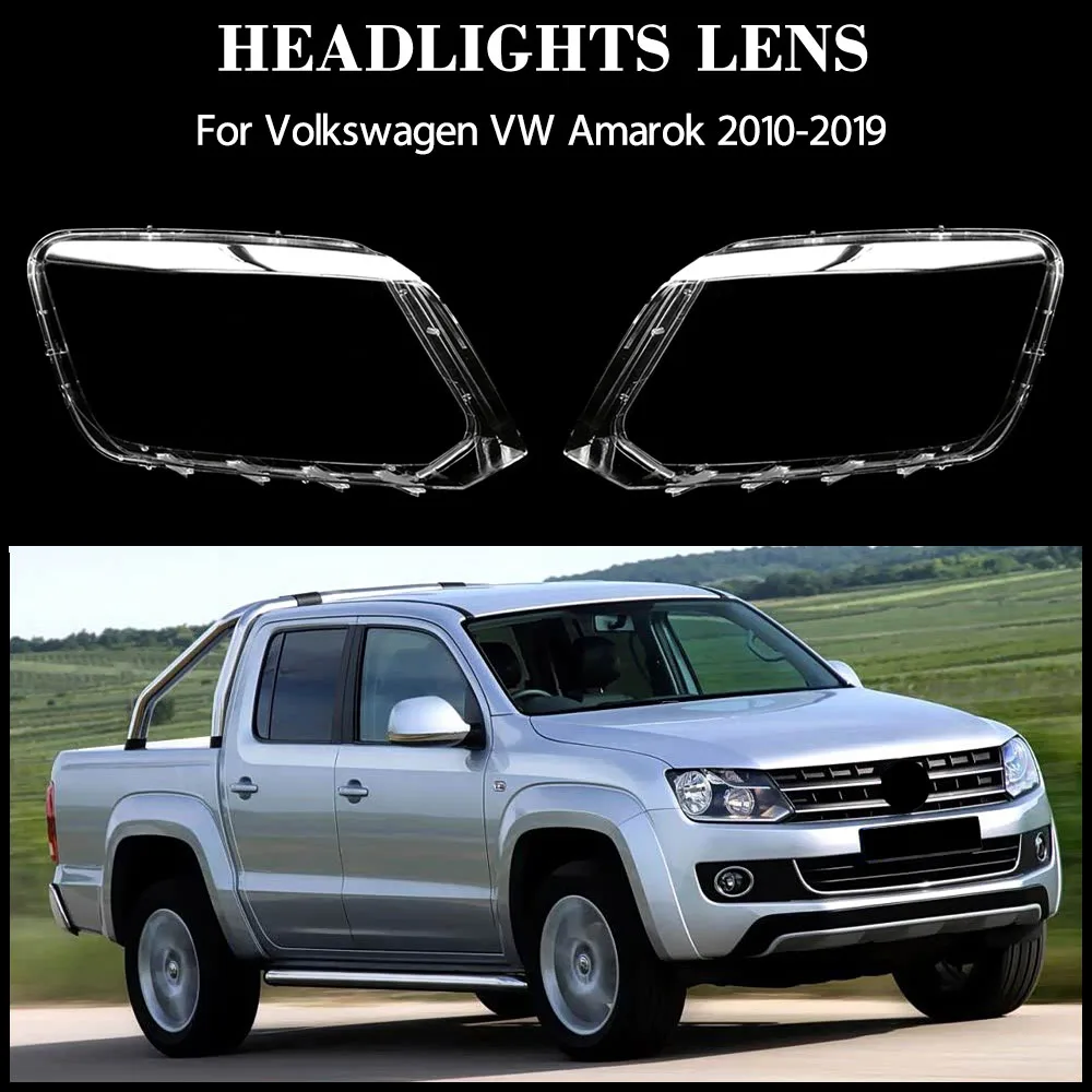 

For Volkswagen VW Amarok 2010-2019 Transparent Headlight Cover Lampshade Shell Headlamp Housing Durable Lens Plexiglass