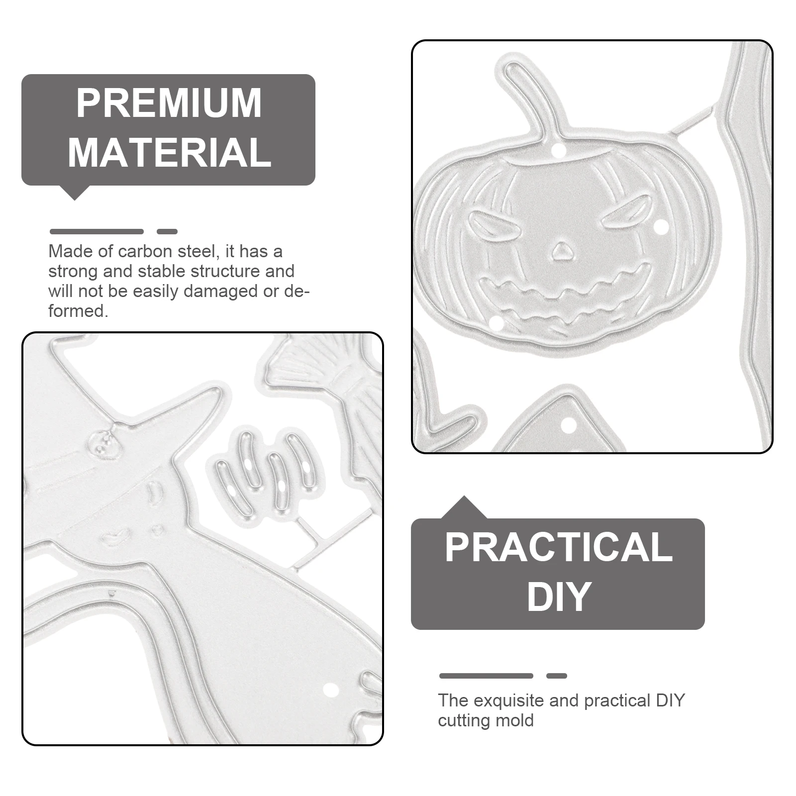 

Halloween Cutting Die Set High Carbon Steel Pumpkin Cross Stencil Craft Diy Scrapbooking Decorative Embossing Stencils For
