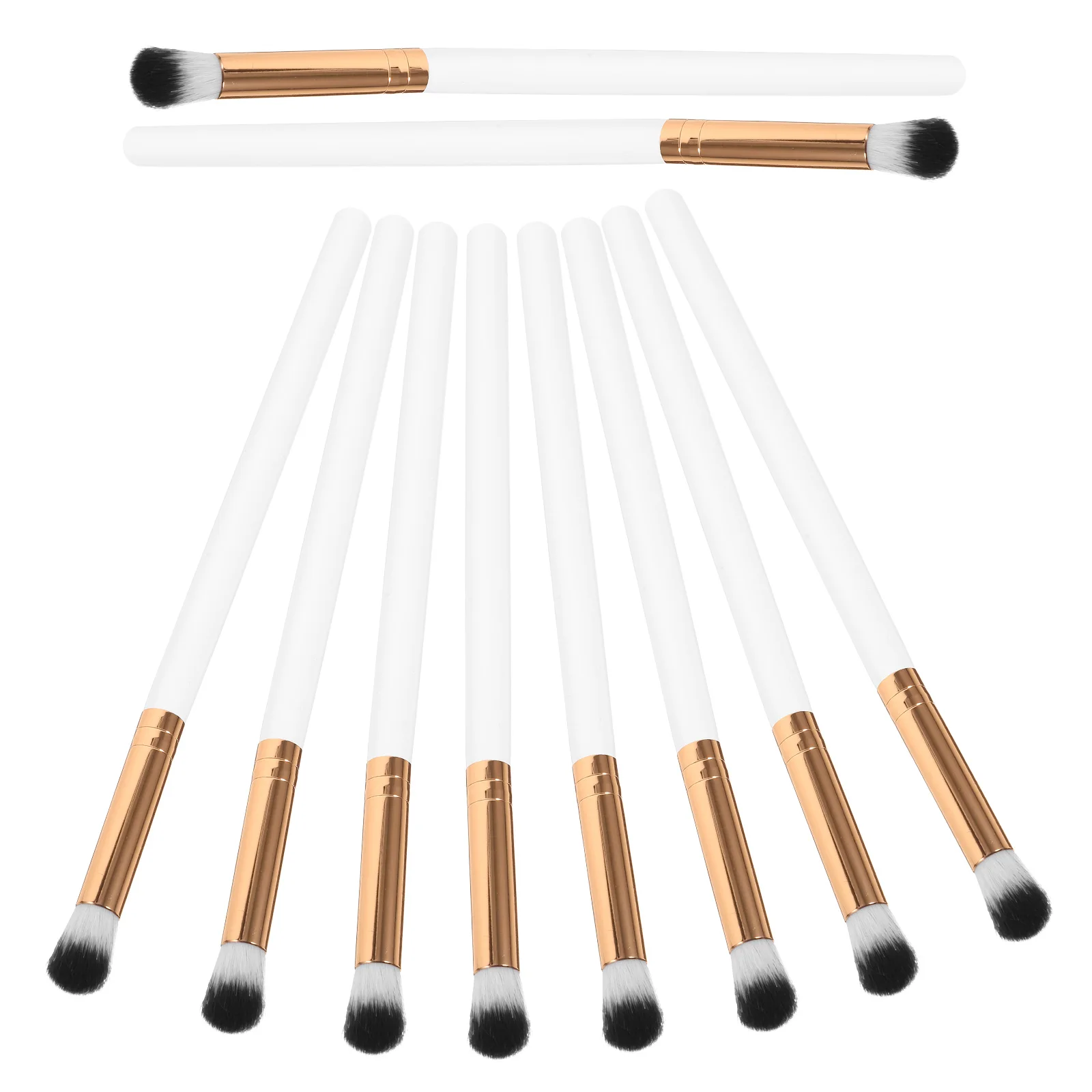 

10pcs Shadow Set For Women Makeup Kit Precision Eyeshadow Small Compact Eye Makeup Tool Reusable Contouring Concealer Brush