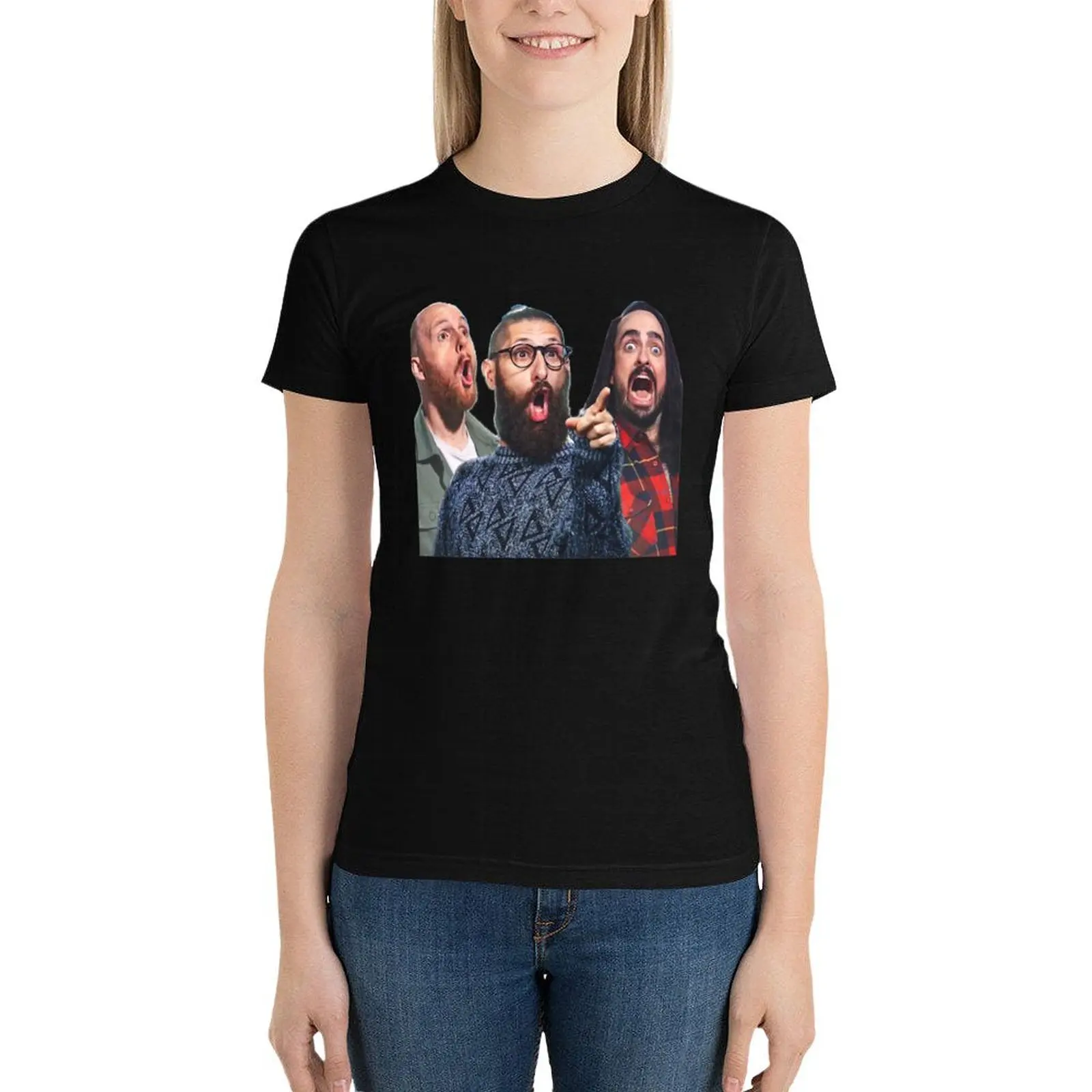 aunty donna T-Shirt graphics cute tops Blouse hippie clothes rock and roll t shirts for Women