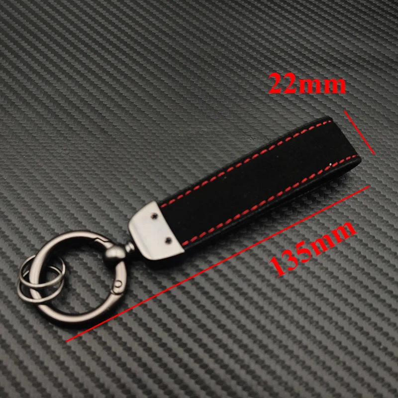 2026 Hot For Volkswagen VW Luxury Suede Leather Car Keychain For VW Golf 4 5 6 7 2 1 MK2 MK4 MK6 MK7 R32 GTD R Line Jetta GLI TS view 2