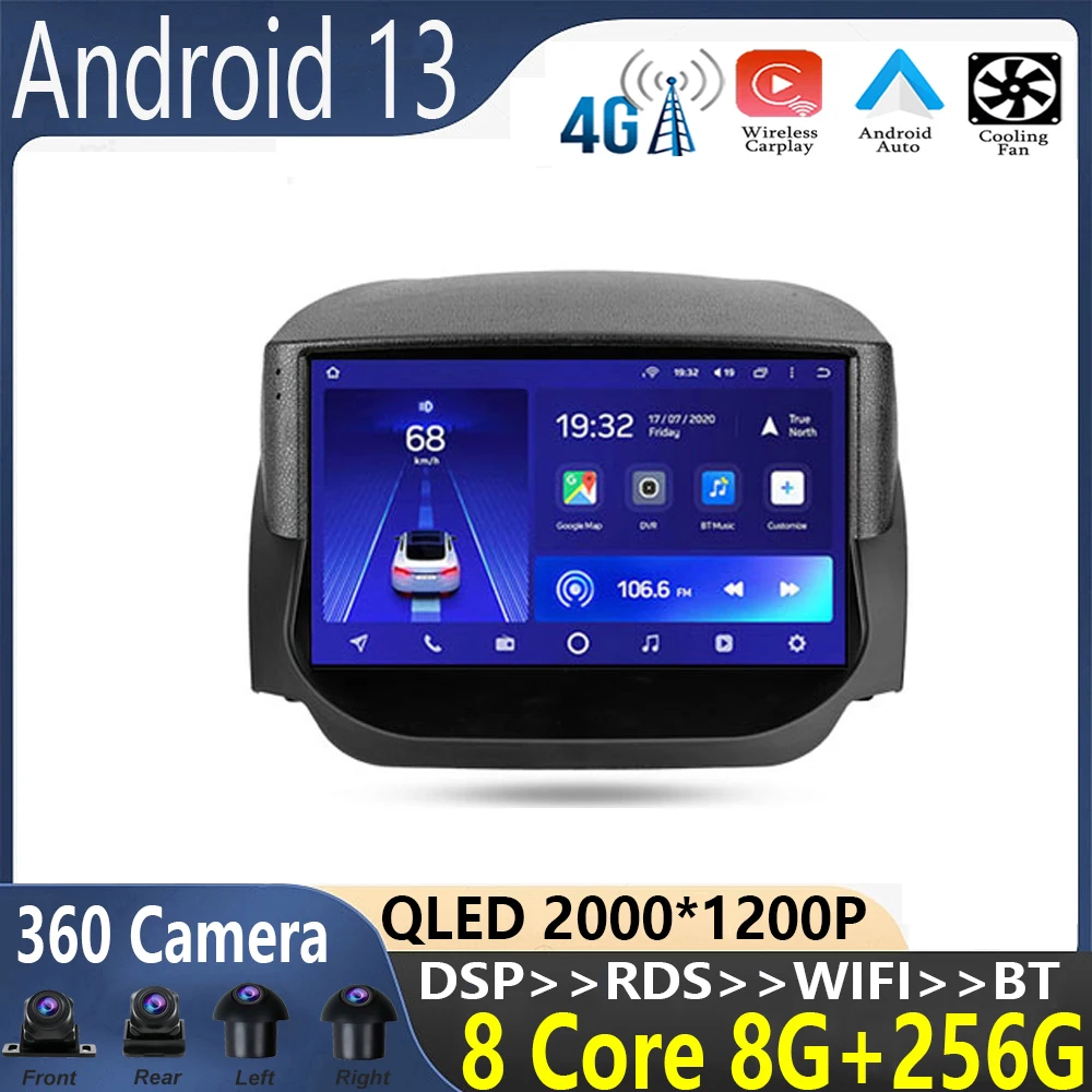 

9 inch Android 13 For Ford EcoSport 2014-2018 Car Radio Multimedia Video Player Navigation No 2din 2 Din DVD adapter wireless