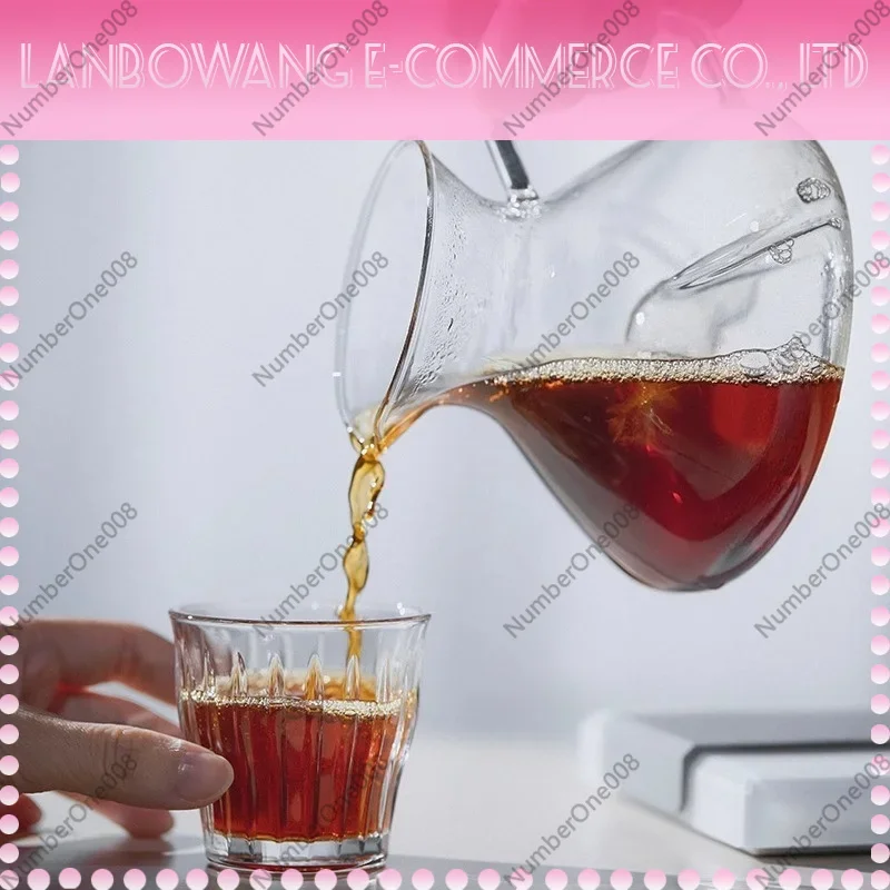 Pour Over Coffee Dripper Set, Glass Sharing Carafe Server,Cone Filter Cup,American Hand Brew Coffee Pot with Paper Filters - view 3