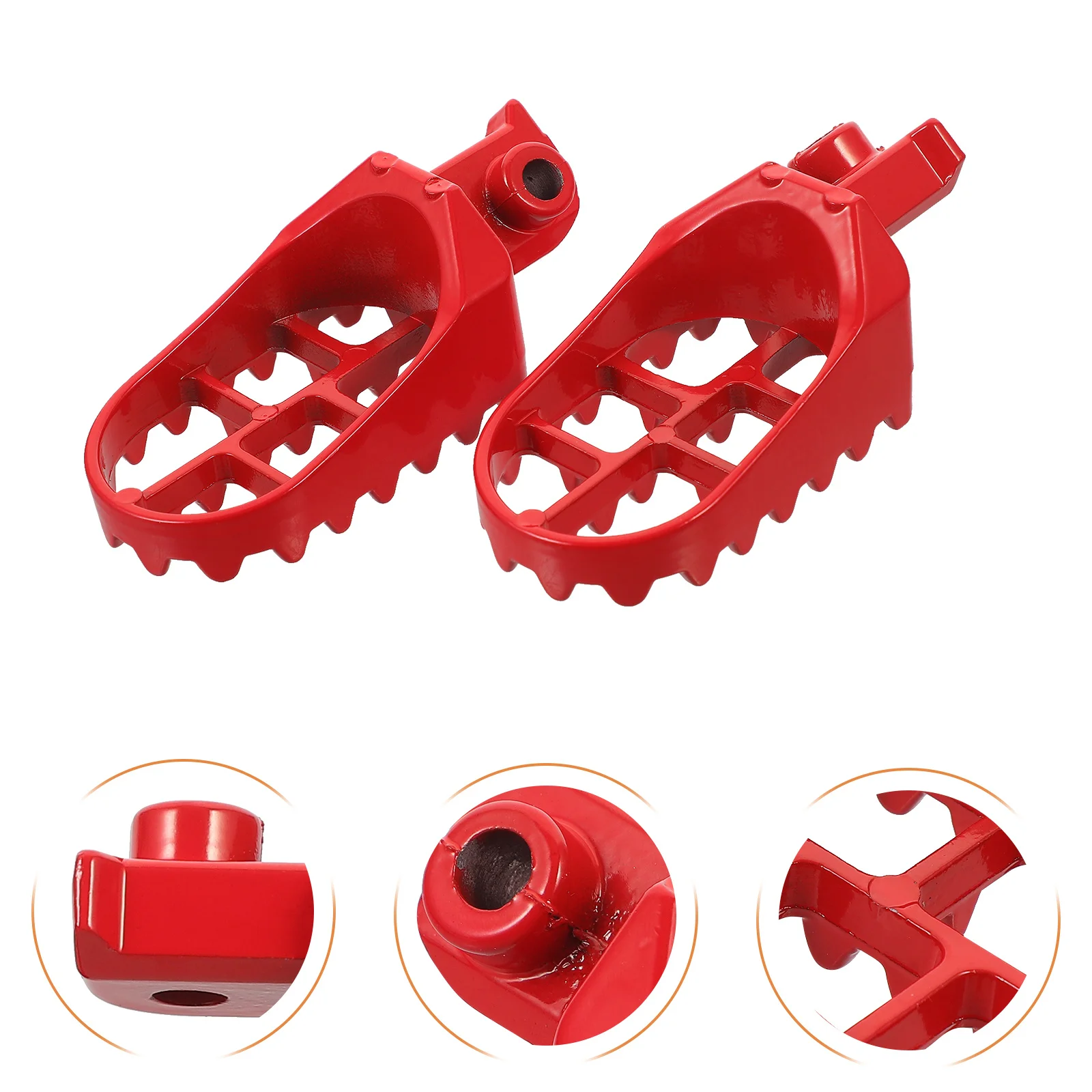 

1Set Motorcycle Foot Pegs Cool Stylish Eye-Catching Design Robust Aluminum Material Strong Skid Control Grip Teen Motocross