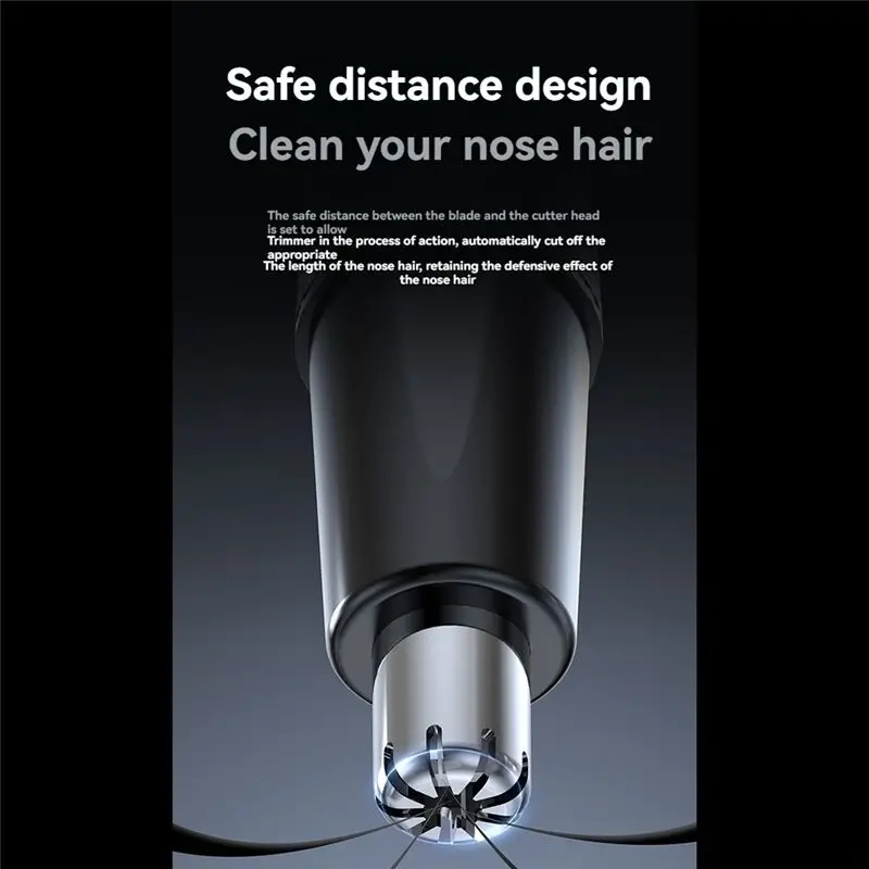 BABZ-Electric Nose Hair Trimmer Electric Nose Hair Clipper Automatic Washable Trimmer Efficient And Safe, Compact Design For Tra