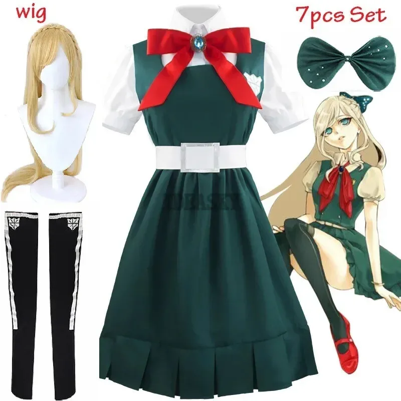Disfraz de cosplay de Anime "Punch Plus 2: Desperate Sonia Nevermind" con peluca, adecuado para fiestas de Halloween y Navidad