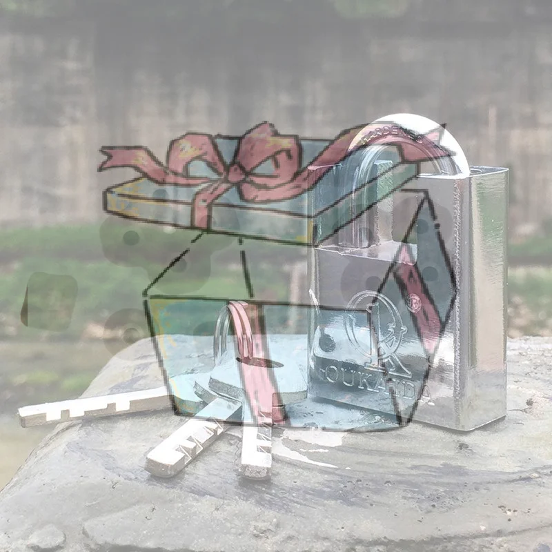 【CCA】1 Juego de candados de acero inoxidable de alta resistencia, grillete endurecido anticorte, 3 llaves para puerta de garaje, cobertizo, almacén, seguridad exterior