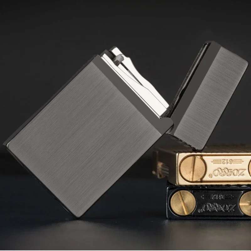 ZORRO612 Accendino a cherosene con suono forte, suono in acciaio nitido, accensione con mola a scorrimento laterale, regalo personalizzato per uomo