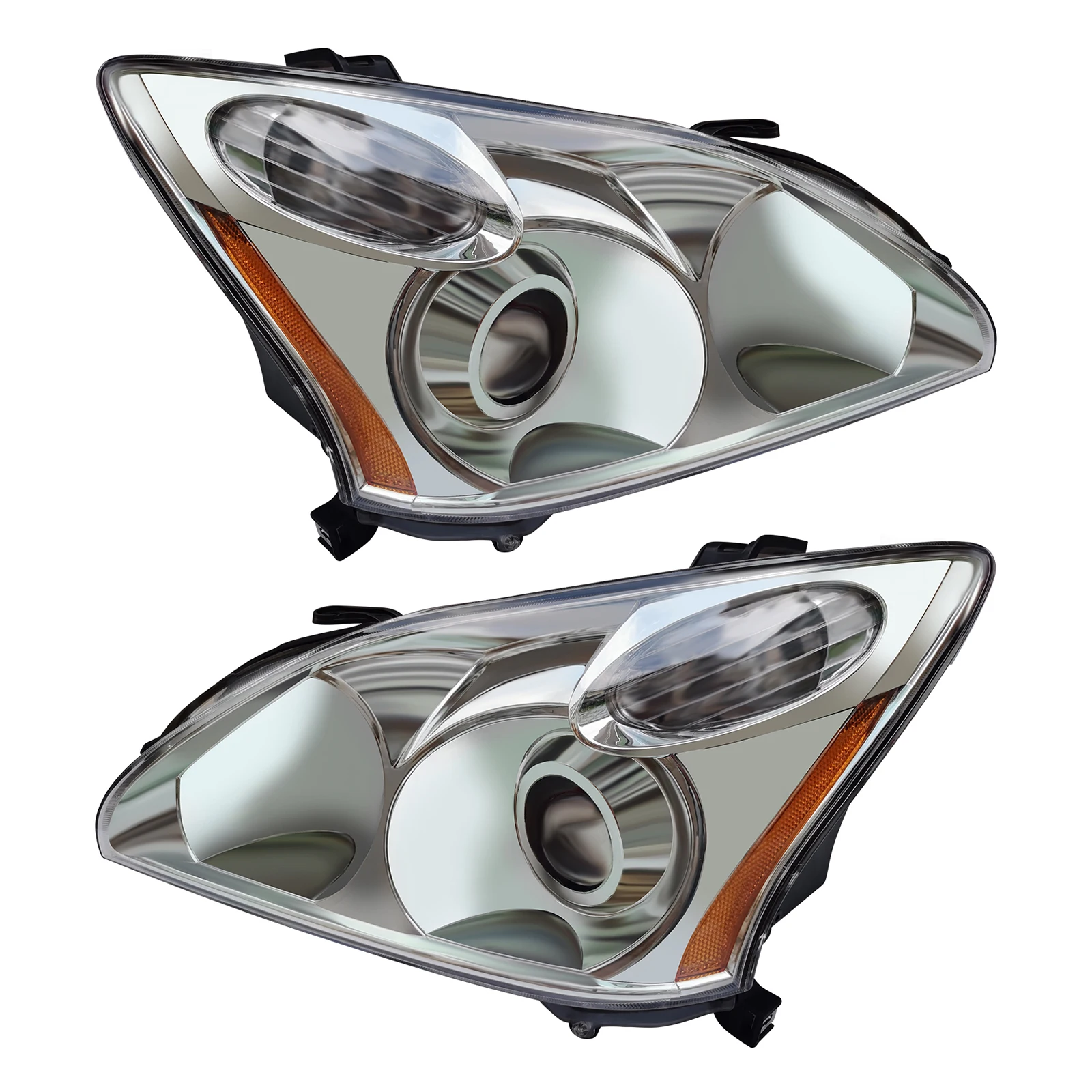 

【1 Pair】Left+Right Car Headlights for Lexus RX330 RX350 RX400h 2004 2005 2006 2007 2008 2009 Front Headlamps Auto Accessories