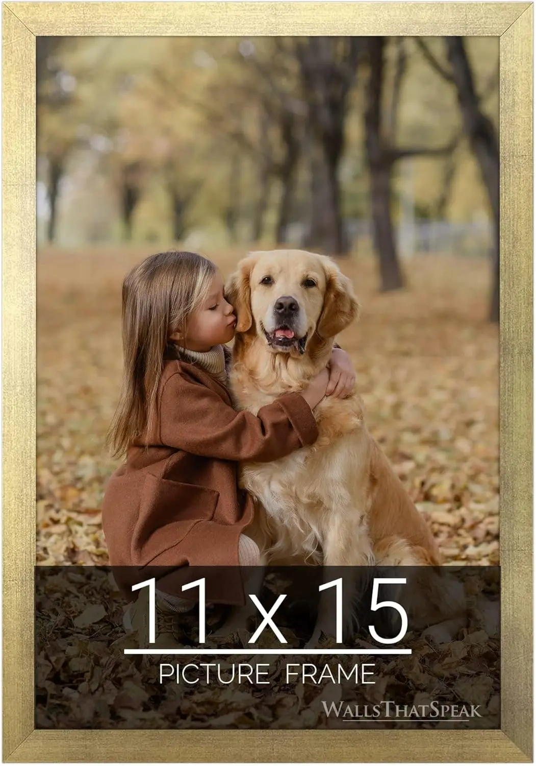 

11X15 Gold Picture Frame For Puzzles Posters Ps Or Artwork