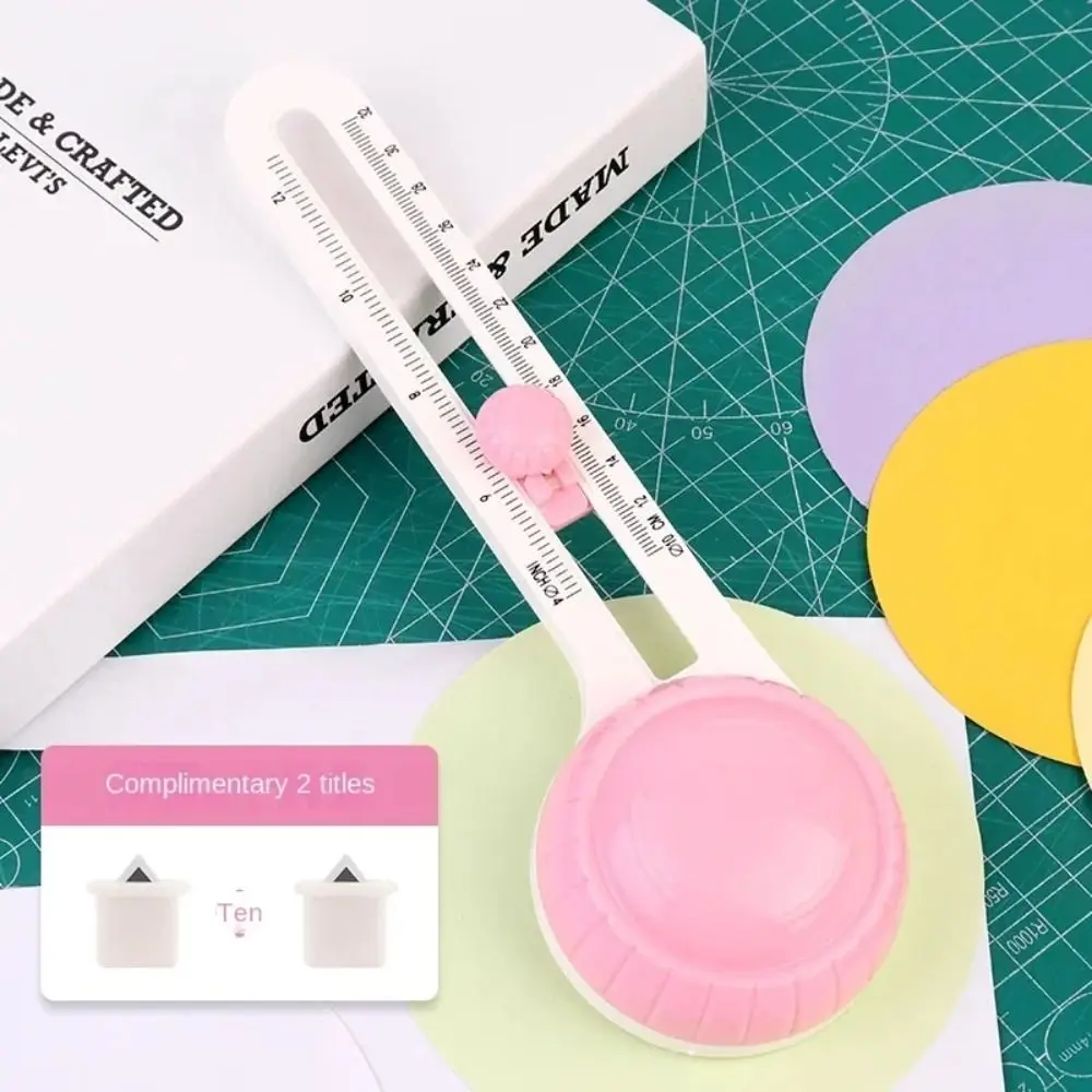 Paper Card Photo Circular Paper Cutter Circle Shape Safe 360° Rotary Circle Cutter DIY Crafts Round Cutting Tool Cardstock