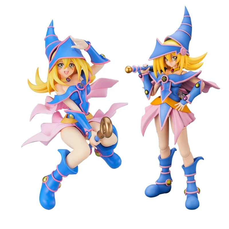 2Style Yu-Gi-Oh Figur Schwarzes Magier-Mädchen Yugi Muto Joey Wheeler Actionfigur Desktop-Modell Puppe Geschenk Sammlung 14CM