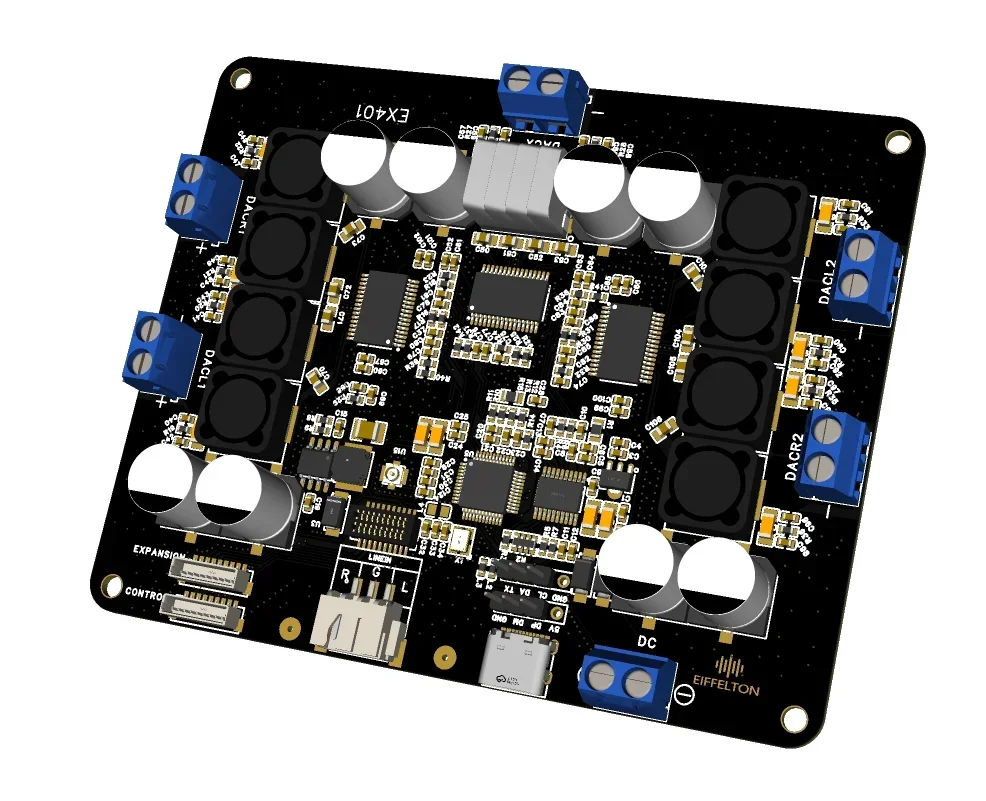 Imagem -04 - Placa do Amplificador de Bluetooth Afinação Ldac 50w Mais 100w Qcc5125 Tpa3116 4.2 Dsp
