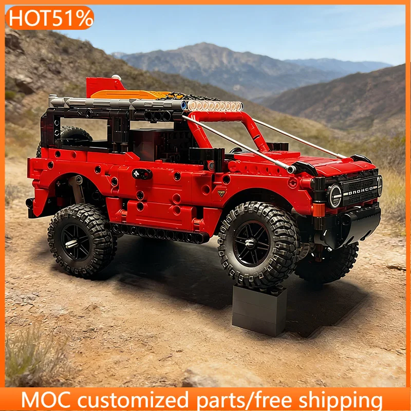 903 PCS Construction Vehicle Modified off-road SUV MOC Customize Modular Building Block Popular Creative DIY Festival Toy Gift