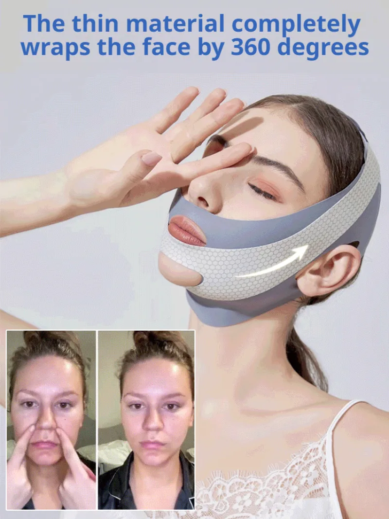 One-piece face shaping bandage v face lifting and firming face anti-sagging face sculpting mask full face lifting face Sculptor