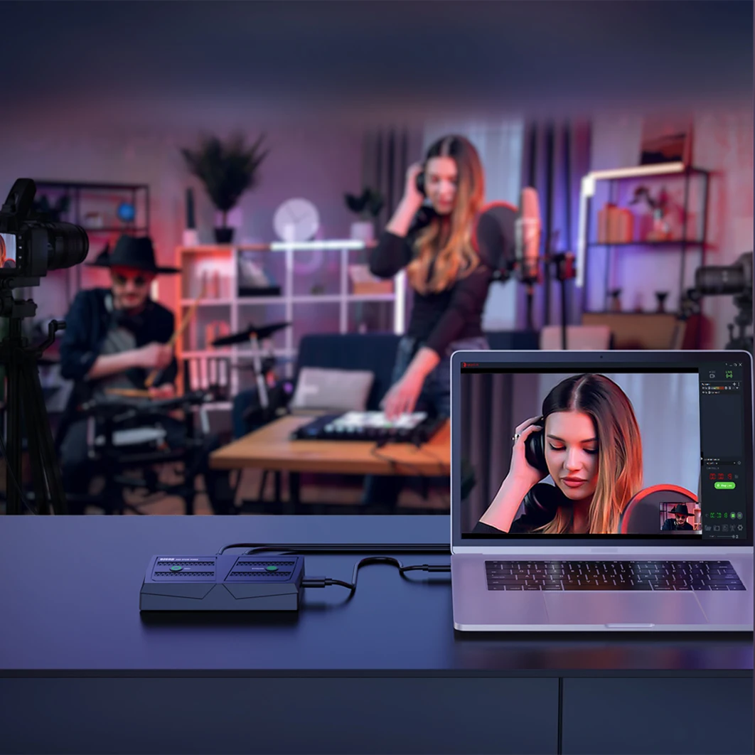 Ezcap 4k 60hz HDMI Loop Video Capture Card To USB Flash Drive U Disk 1080p 60hz Video Recording Live Streaming Mic in Line Out