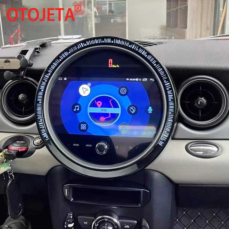 Android Screen For BMW Mini One Cooper R55 R56 Peaceman Clubman Car LCD Dashboard Cluster Center Speedometer Player Carplay GPS 