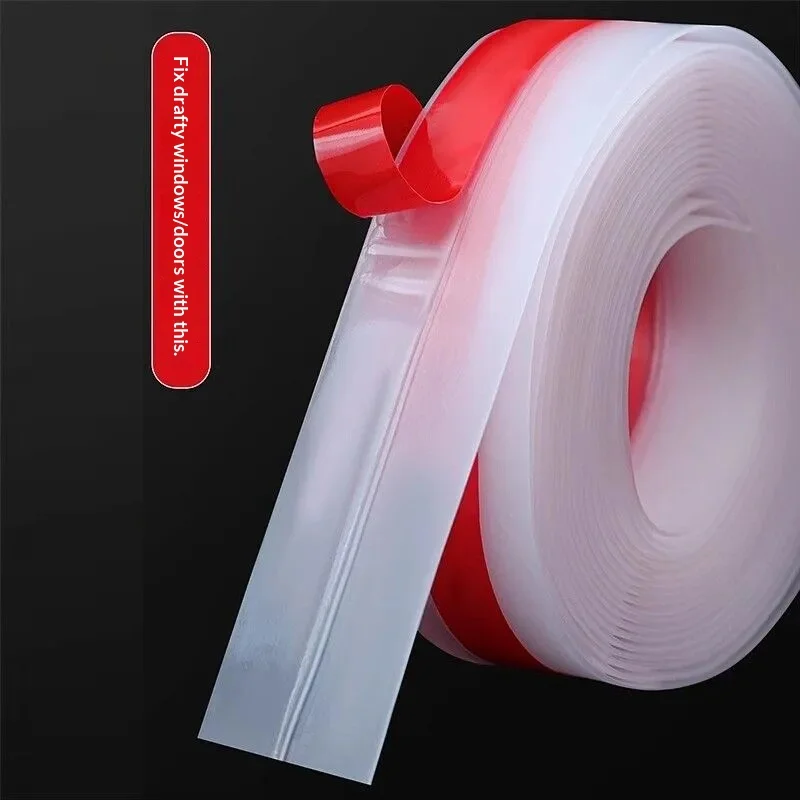 

10M Sliding Window Windproof Strip Office Glass Door Frame Gap Sound Insulation Windproof Strip Door Bottom Sealing Strip