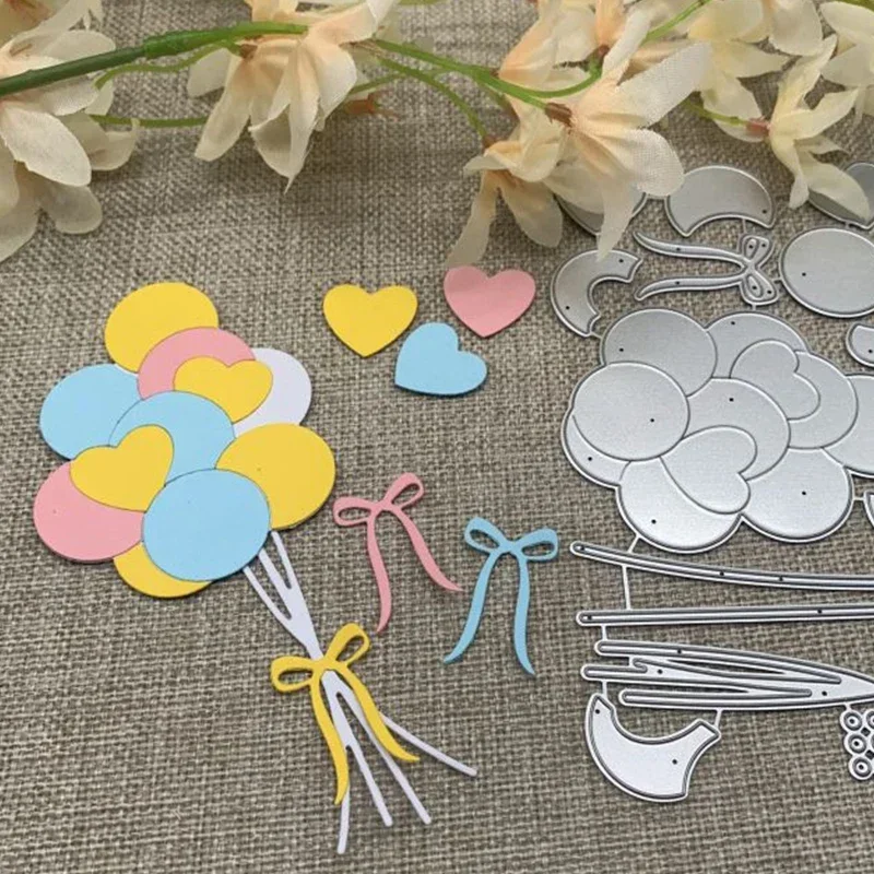 

Украшение воздушных шаров, металлические трафареты для резки, трафареты для DIY, скрапбукинга, декоративная форма для высечки ручной работы