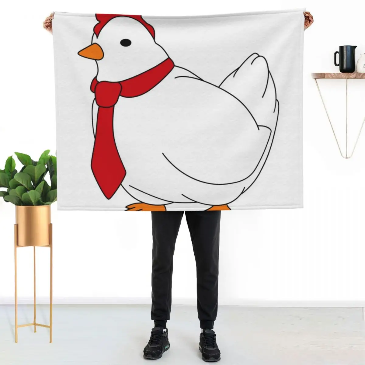 Hen Tie Hentai Throw Blanket Stylish Decor Blanket Gift for Friends Roommate