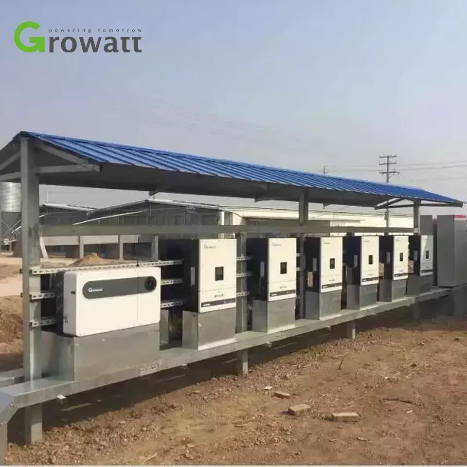 Growatt-Système solaire en Sicile, 3 phases, 125kW max, 125 KTL3-X MV pv sur réseau