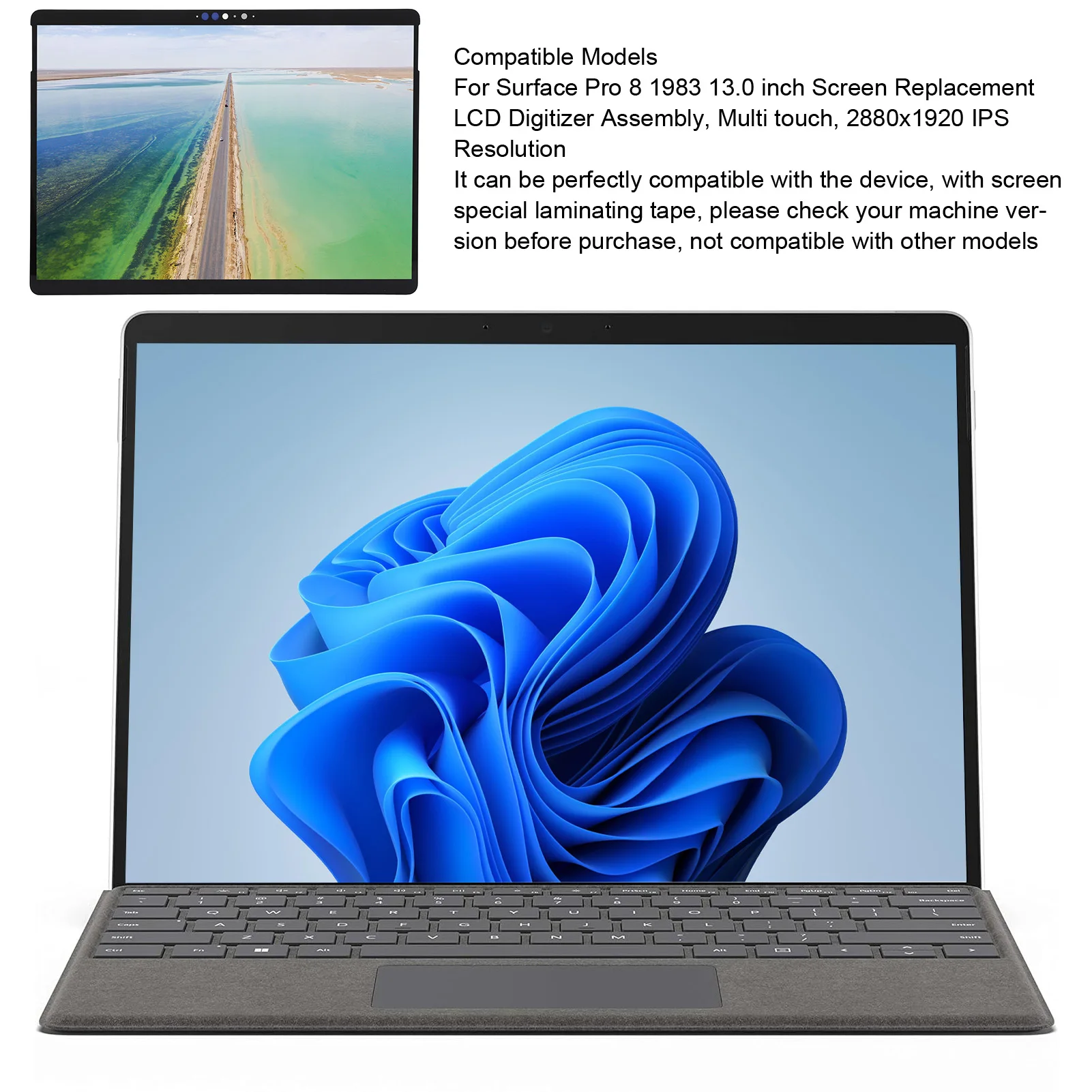 

Замена ЖК-экрана ноутбука, 13-дюймовый идеально подходит для дигитайзера высокой яркости в сборе, мультитач для дома