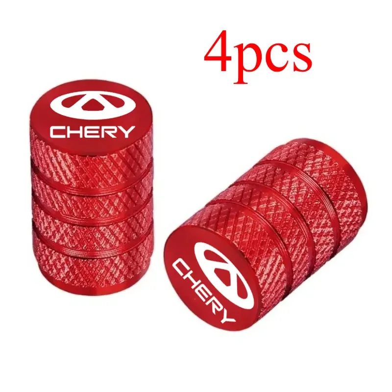 Chery Tire Valve Dust Caps 4Pcs For Tiggo4 Pro, Omoda7, Jaecoo J5, Tiggo8 Pro Carbon Fiber Wheel Stem Protector Covers