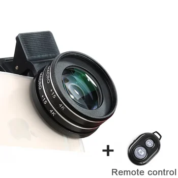 4K HD Phone Camera Lens Kit 15X 30X Macro Lens Clip On Cell Phone Camera Filter Lens For
