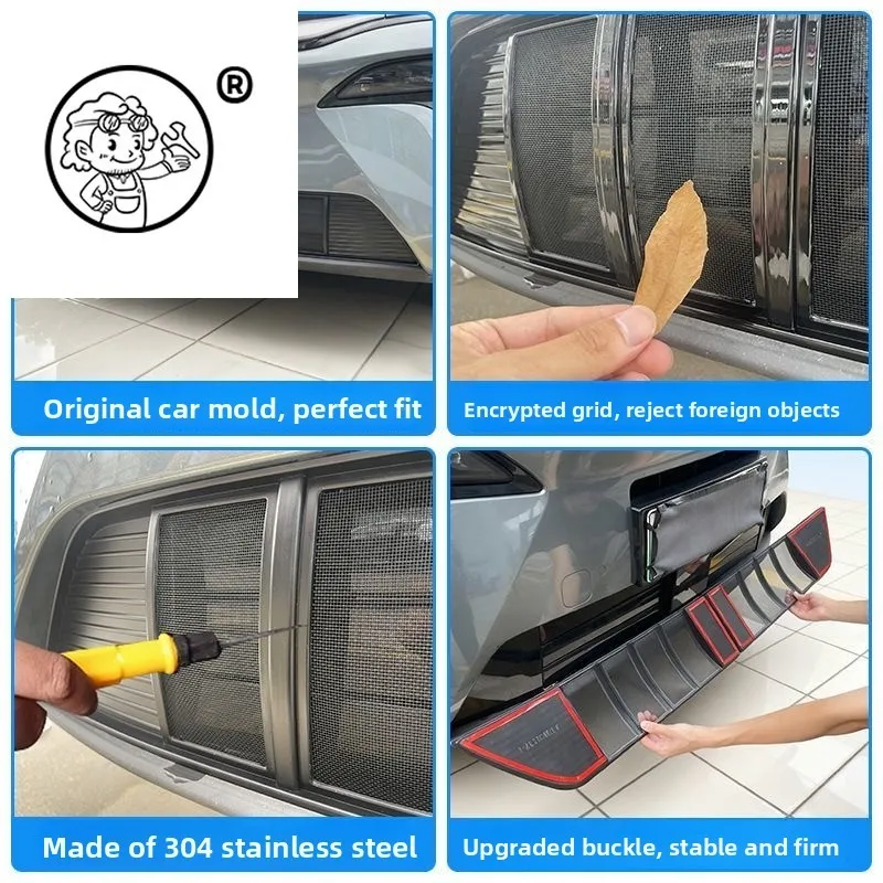 For BYD Sealion 8 ATTO 8 Tang L 2026 2027 Car Insect Proof Net Protective Front Bumper Dust-proof Grille Cover Auto Accessories