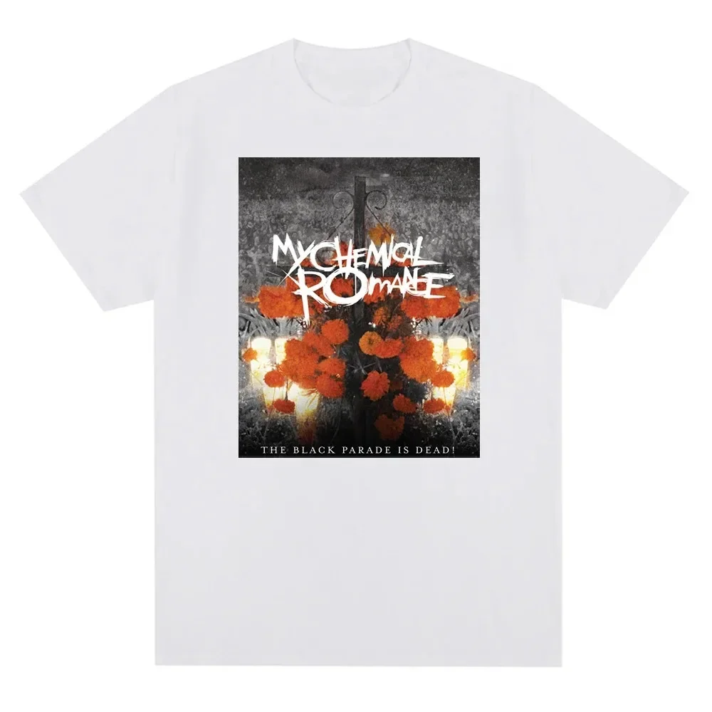 Camisetas de algodón 100% con estampado de My Chemical Romance Mcr, camisa de gran tamaño de alta calidad, Punk, Emo, Rock, Tops góticos de moda de verano